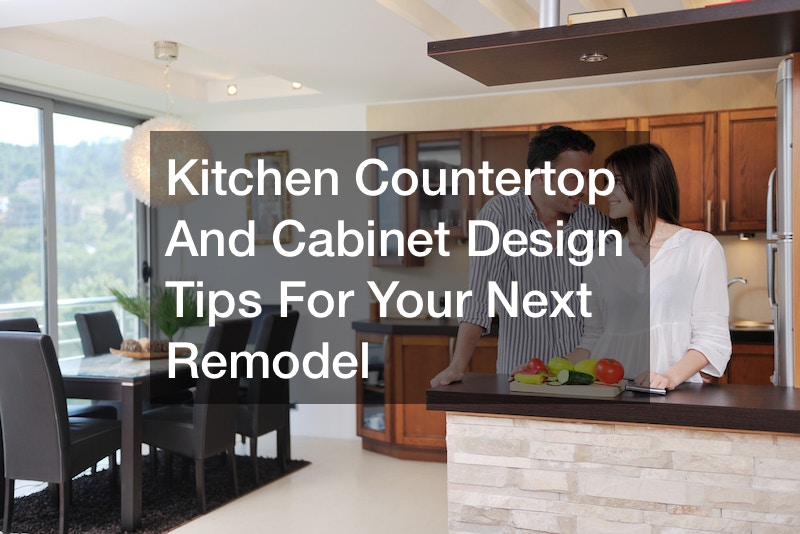kitchen countertop and cabinet